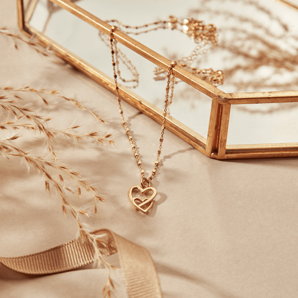 Chlobo Gold Interlocking Love Necklace