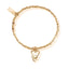 Chlobo Gold Interlocking Love Heart Bracelet
