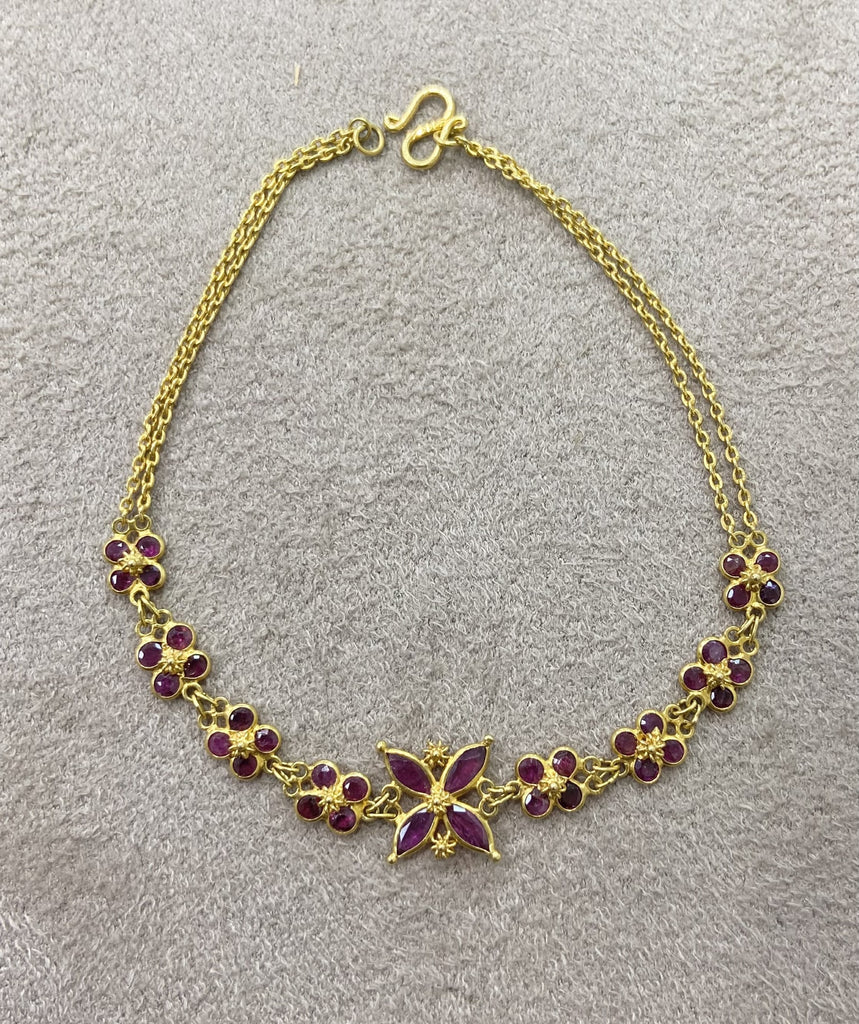 Pre-Loved 18ct Ruby Necklet and Bracelet Set