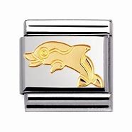 Nomination Gold Dolphin Composable Link