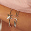 Hot Diamonds Double T-Bar Bangle