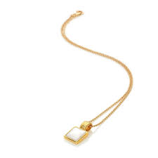 Hot Diamonds Golden Edit Calm Mother Of Pearl Pendant