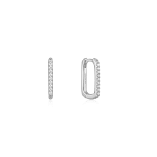 Ania Haie Cz Oval Hoop Earrings