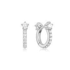 Ania Haie Sparkling Pavé Huggie Hoops