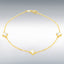 9ct Yellow Gold Mother Of Pearl Clover Bracelet
