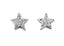 Silver Cubic Zirconia Star Earrings