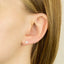 Silver Cubic Zirconia Heart Earrings