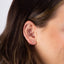 Gold Plated Dotted Edge Earrings