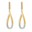Fiorelli Gold Plated CZ Drop Earrings