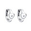 D For Diamond Heart Hoop Earrings