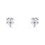 Silver Clover Stud Earrings