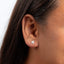 Silver Clover Stud Earrings