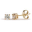 9ct Yellow Gold Diamond Earrings
