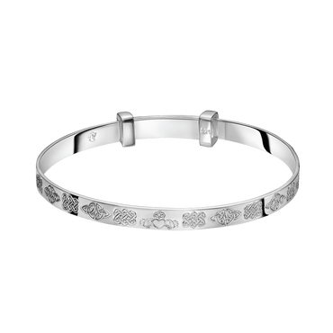 Little Star Love Knot Christening Bangle