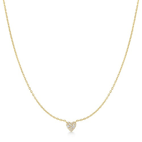 Ania Haie Pave Heart Necklace