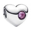Pandora Birthstone Heart Charms