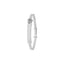 Silver CZ Open Heart Baby Bangle