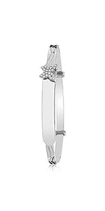 Silver Butterfly Baby Bangle
