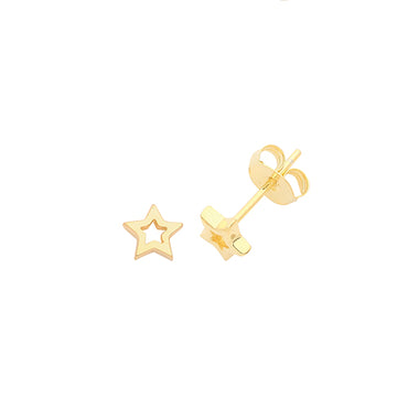 Gold Plated Star Kids Earrings