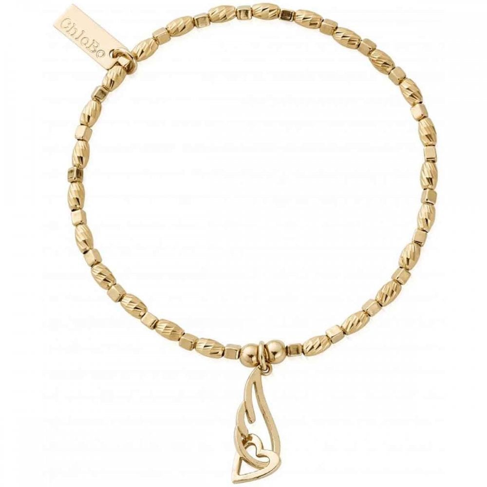 Chlobo Soul Glow Interlocking Heart & Angel Wing Bracelet