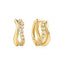 Ania Haie Double Sparkle Hoop Earrings