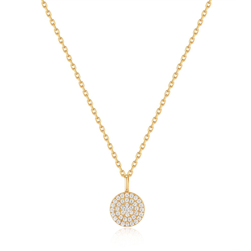 Ania Haie Gold Glam Disc Necklace