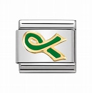 Nomination Green Ribbon Composable Link