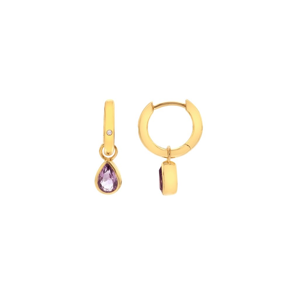 Hot Diamonds Amethyst Earrings