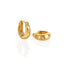 Hot Diamonds x Gold Edit White Topaz Hoop Earrings