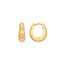 Hot Diamonds x Gold Edit White Topaz Hoop Earrings