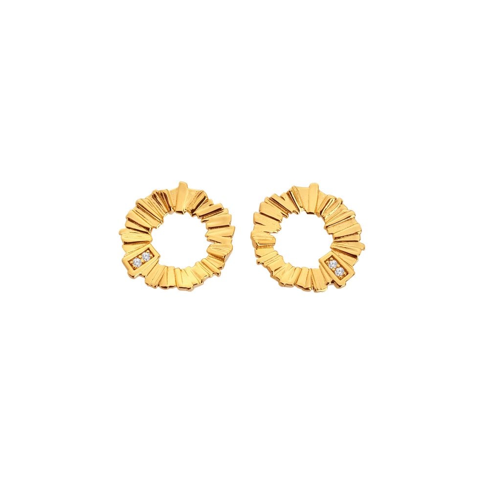 Hot Diamonds Gold Edit Earrings