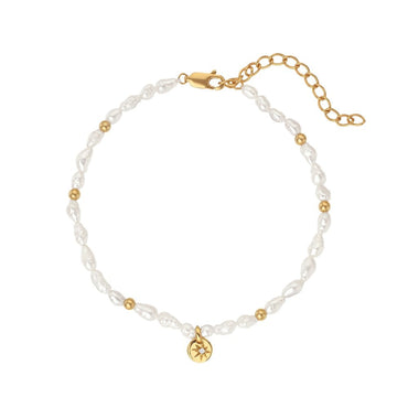 Hot Diamonds Golden Edit Calm Pearl Lunar Bracelet