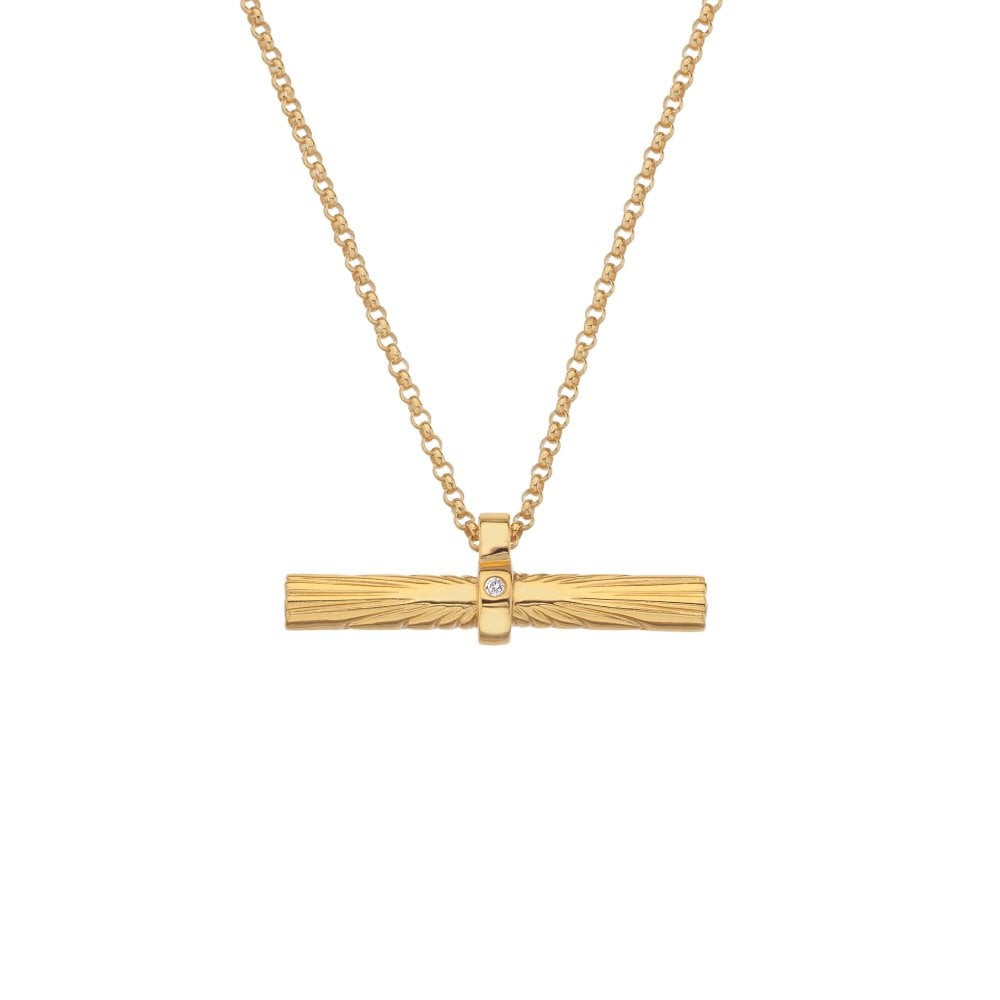 Hot Diamonds x Golden Edit Hope Bar Pendant