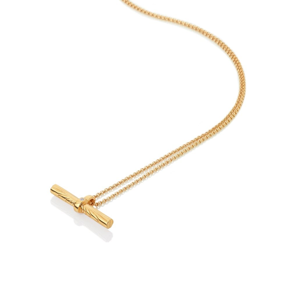 Hot Diamonds x Golden Edit Hope Bar Pendant