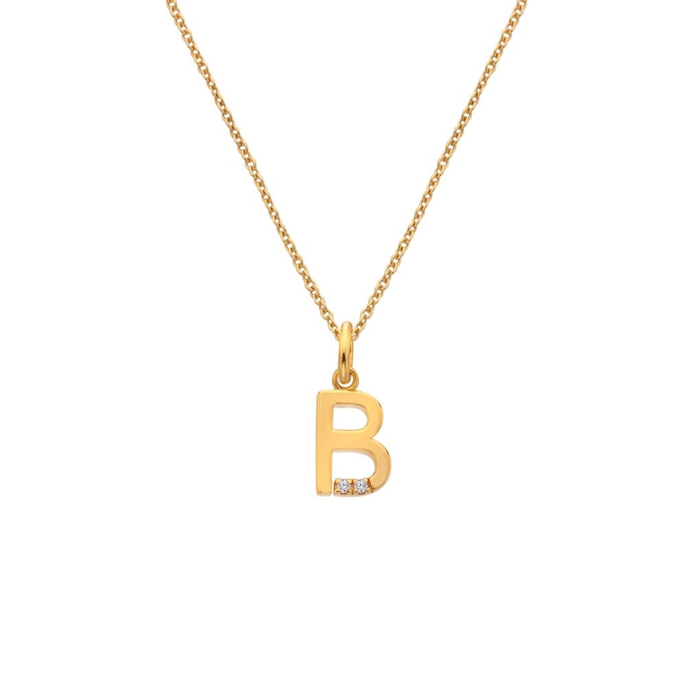 Hot Diamonds Golden Edit Initial Pendant