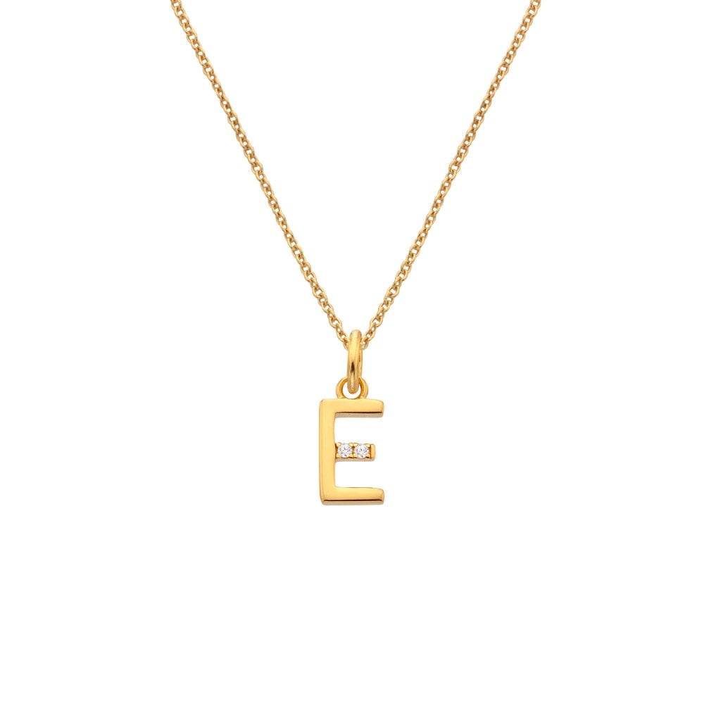 Hot Diamonds Golden Edit Initial Pendant