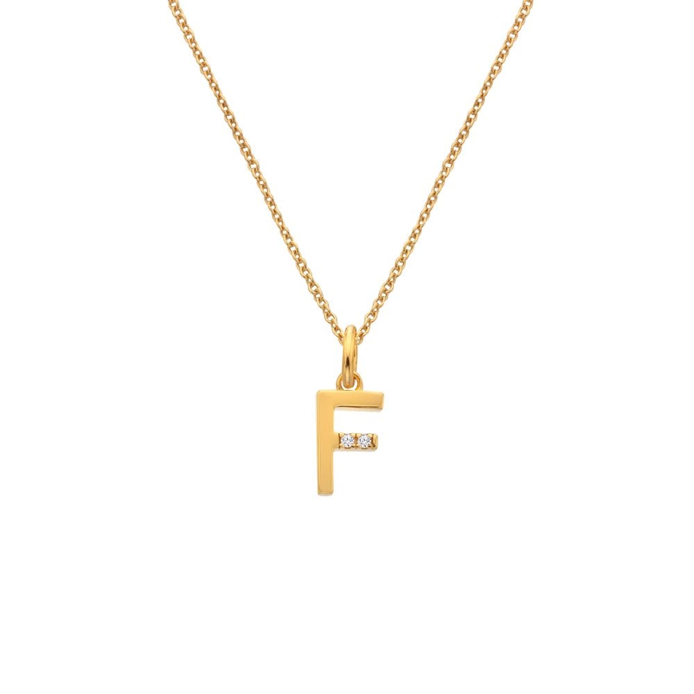 Hot Diamonds Golden Edit Initial Pendant