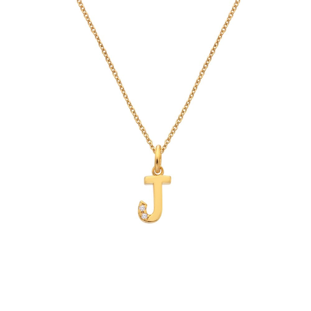 Hot Diamonds Golden Edit Initial Pendant
