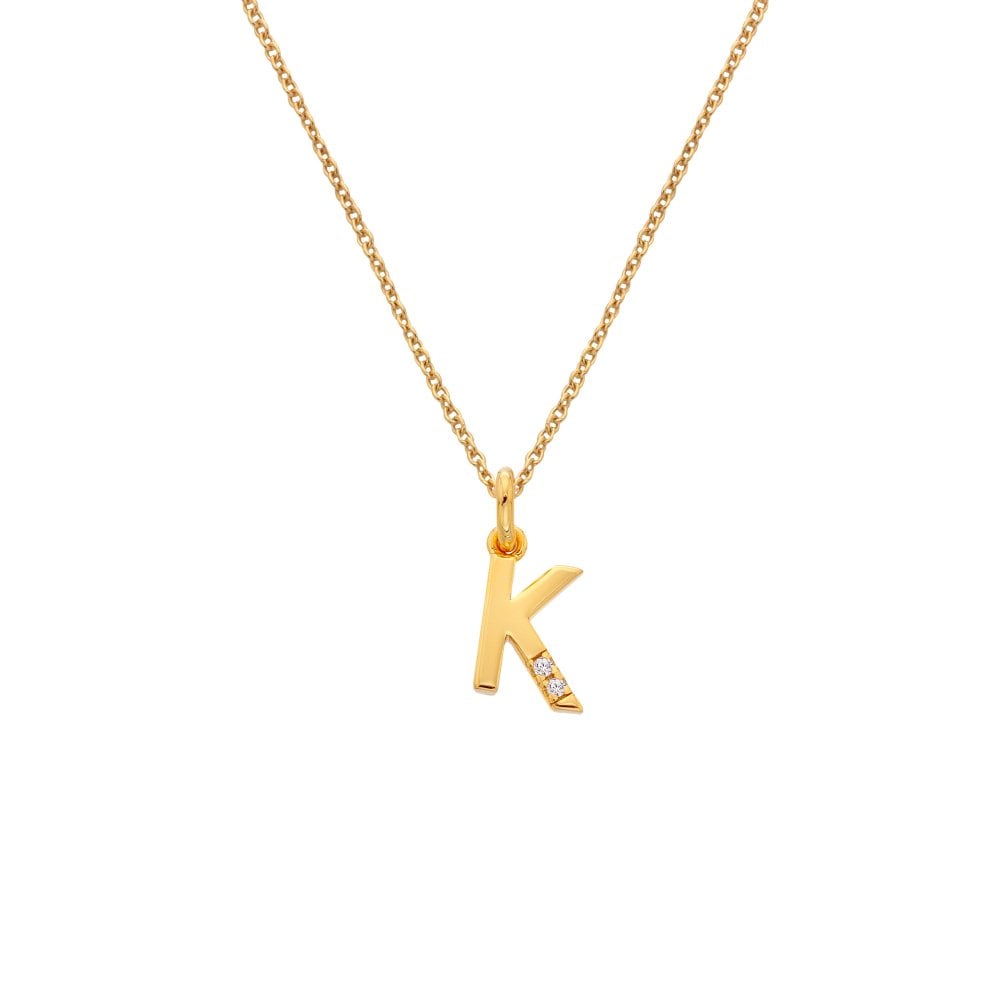 Hot Diamonds Golden Edit Initial Pendant