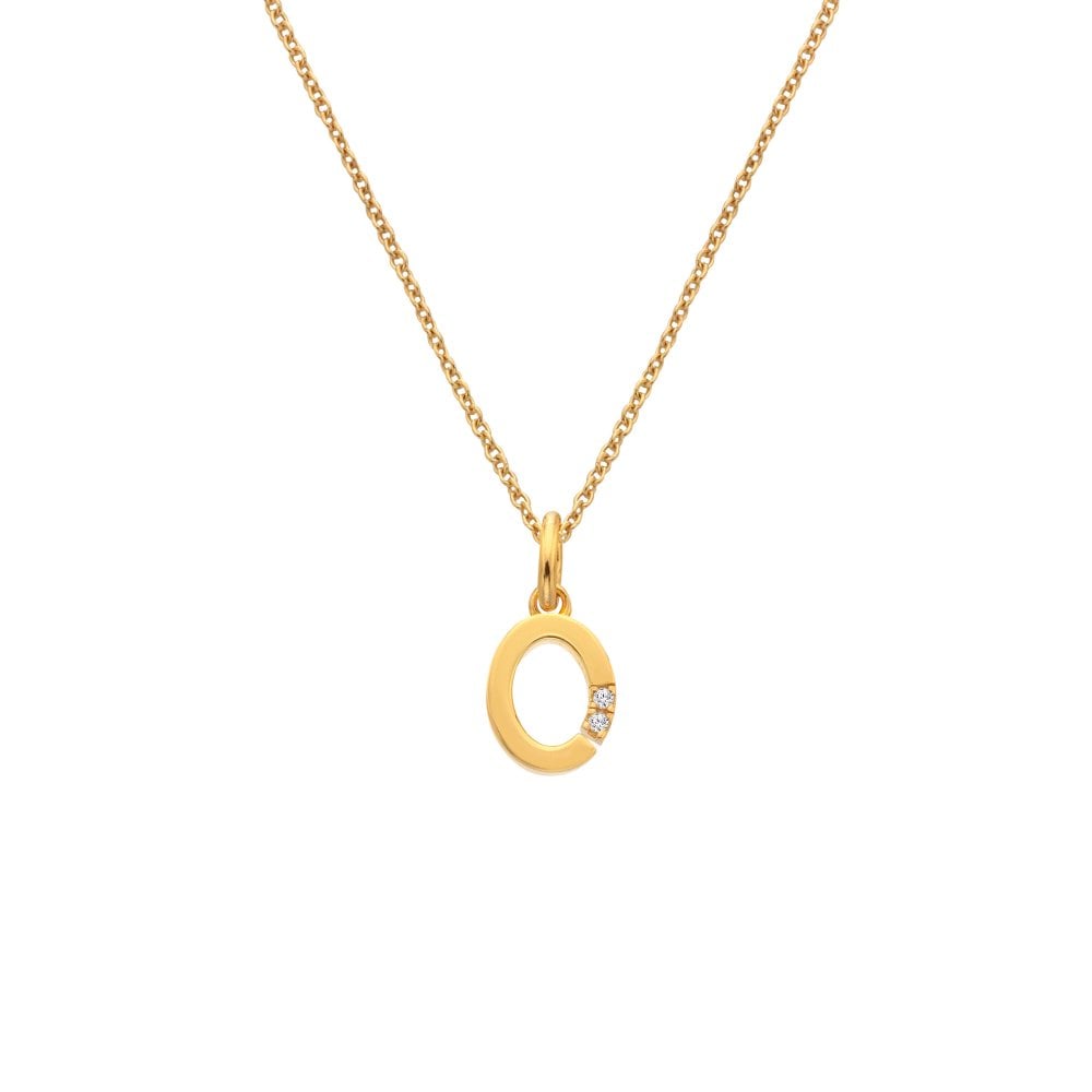 Hot Diamonds Golden Edit Initial Pendant