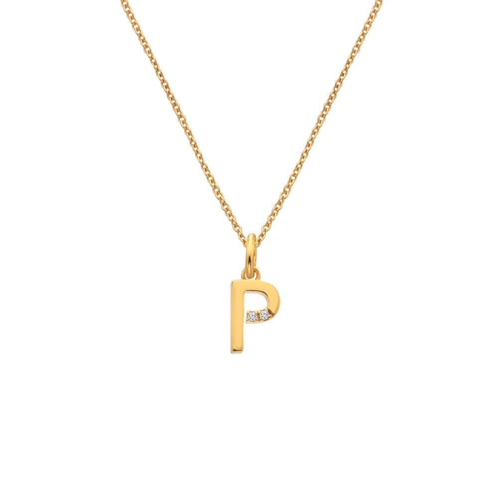 Hot Diamonds Golden Edit Initial Pendant
