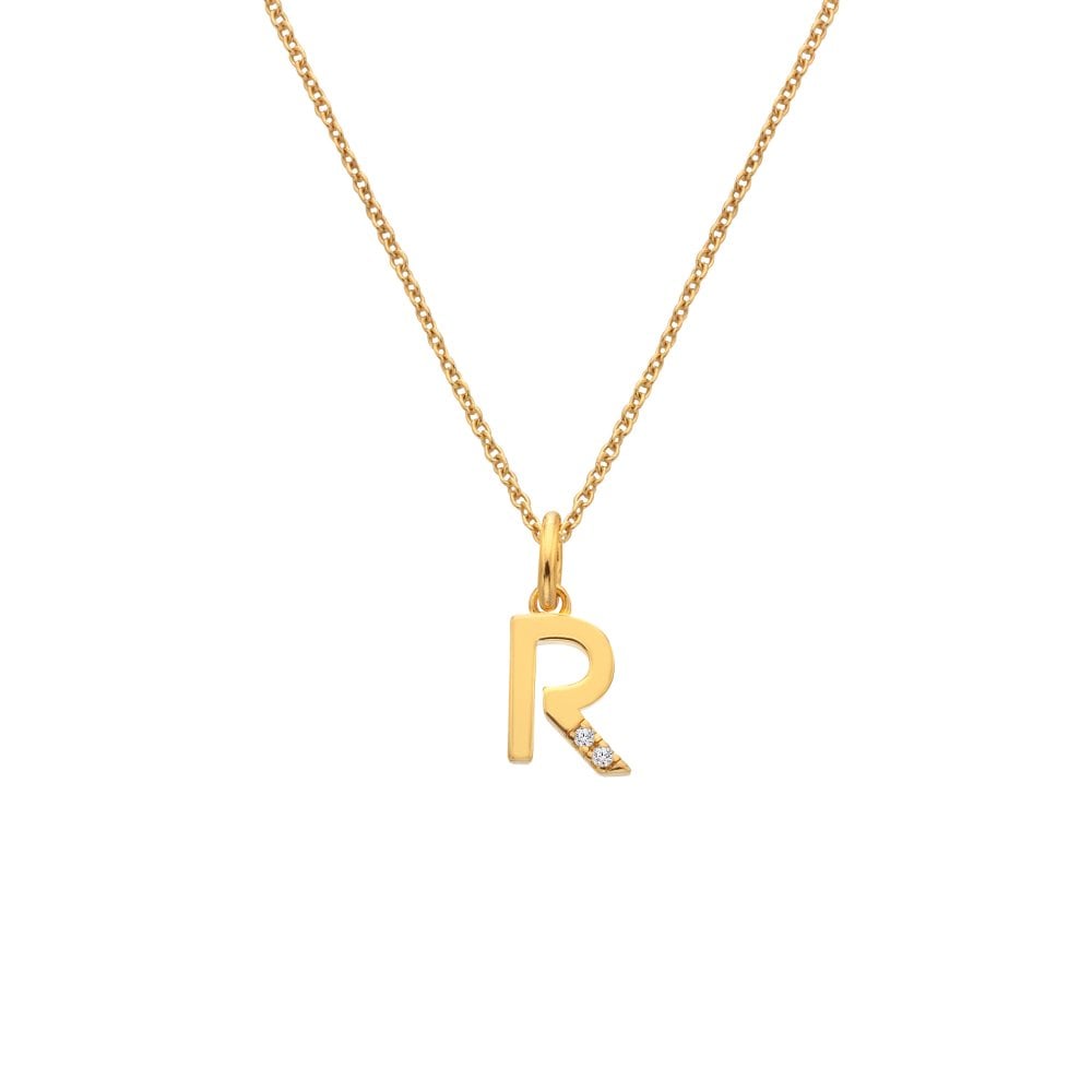 Hot Diamonds Golden Edit Initial Pendant
