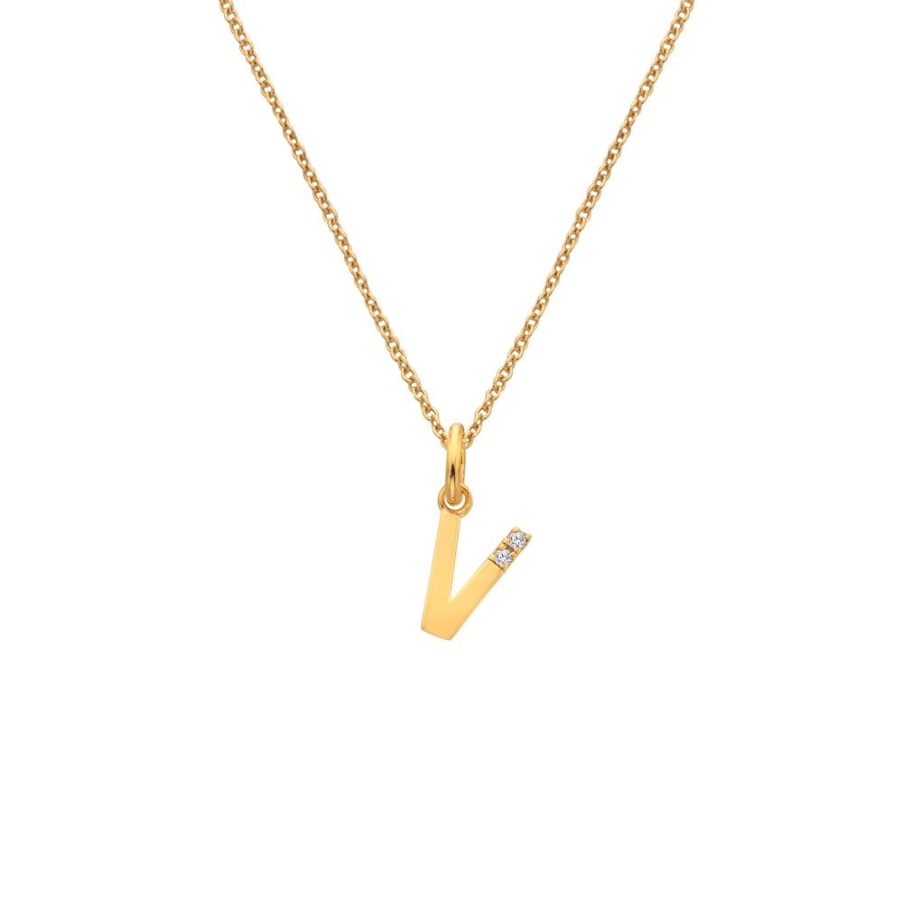 Hot Diamonds Golden Edit Initial Pendant