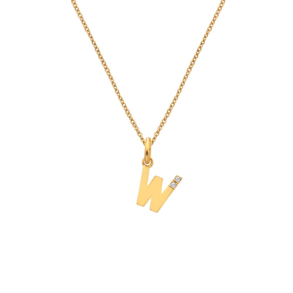 Hot Diamonds Golden Edit Initial Pendant