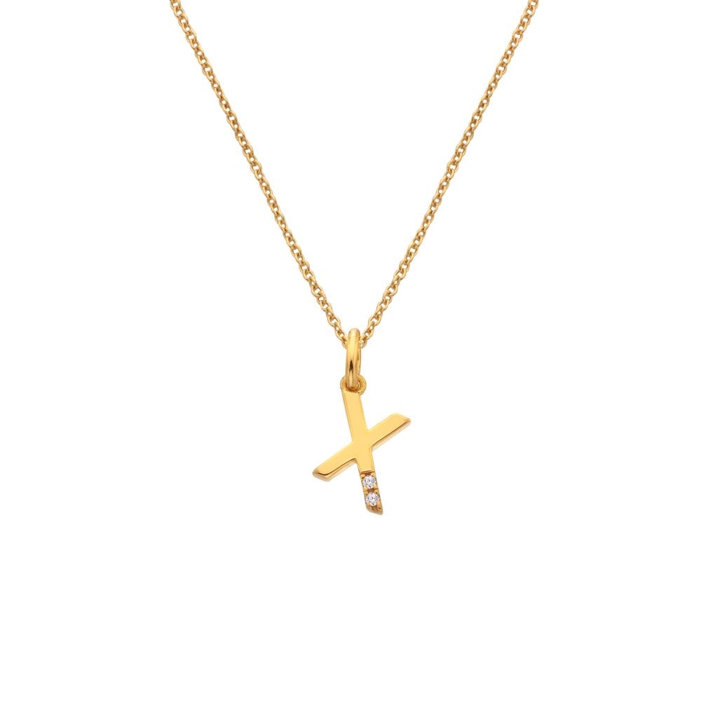 Hot Diamonds Golden Edit Initial Pendant