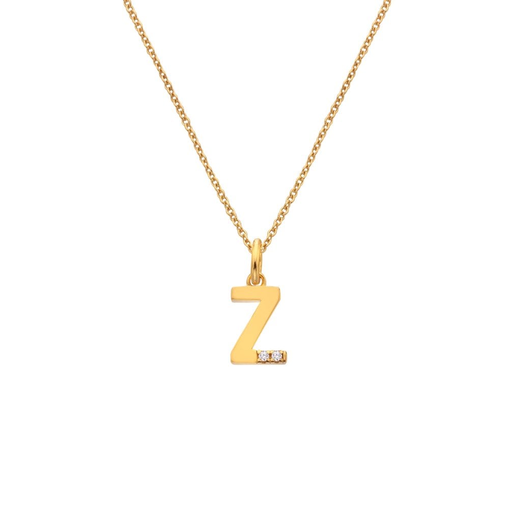 Hot Diamonds Golden Edit Initial Pendant