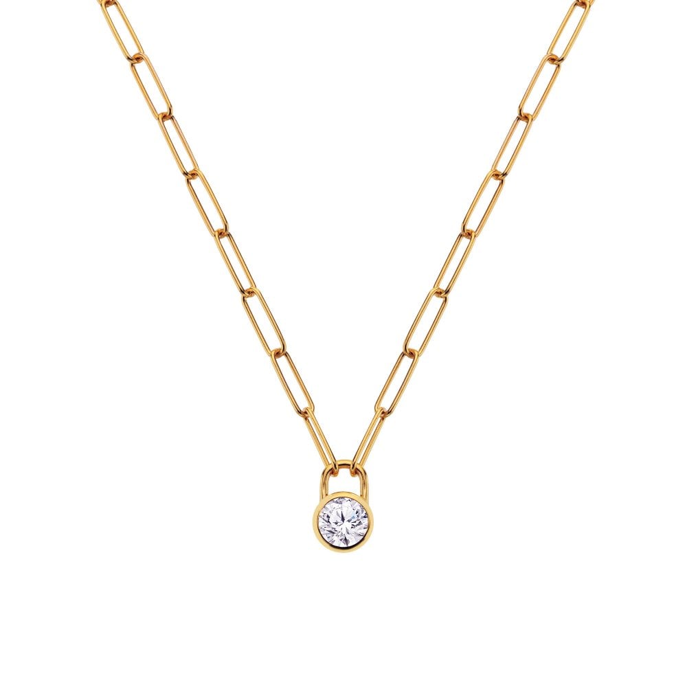 Hot Diamonds Gold Edit Revolve Necklace
