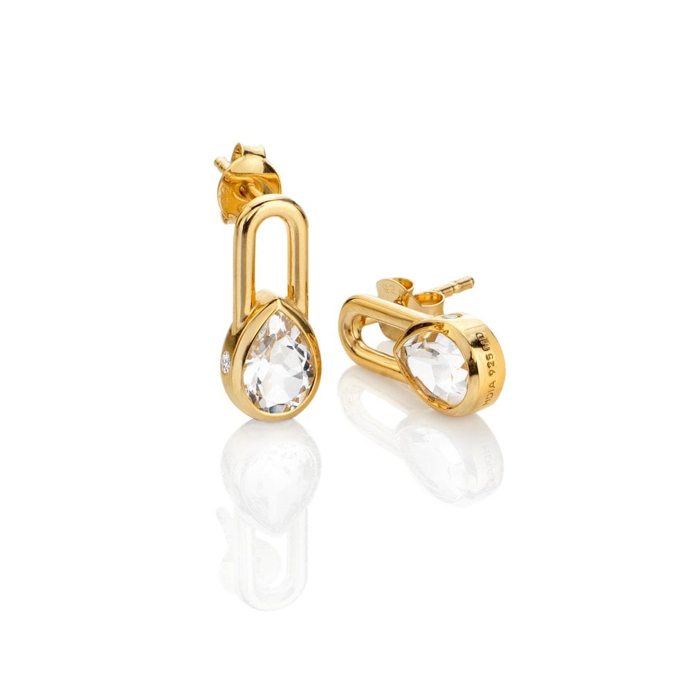 Hot Diamonds Gold Edit Earrings
