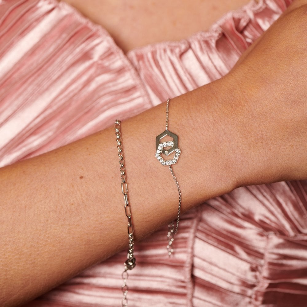 Hot Diamonds Hexagon Bracelet