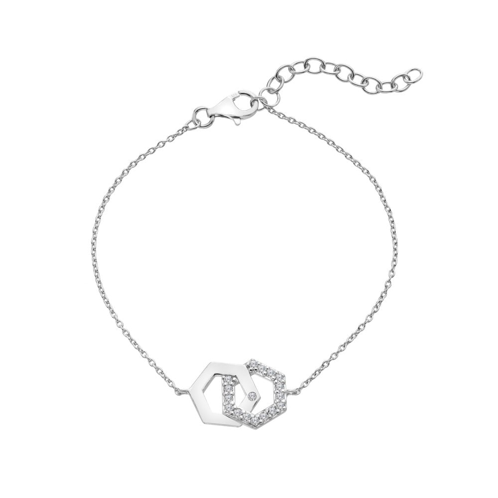 Hot Diamonds Hexagon Bracelet